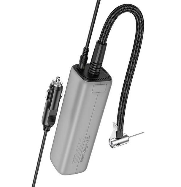 Компрессор автомобильный ведущий Borofone FC1 (Черно-серый) Киев - изображение 5