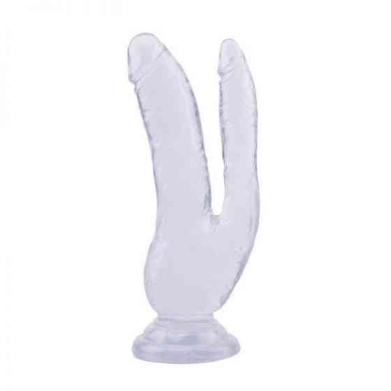 Фалоімітатор подвійний 8.0 Inch Dildo, Clear Sex Aura Київ