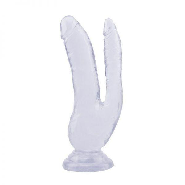 Фалоімітатор подвійний 8.0 Inch Dildo, Clear Sex Aura Київ - фото 2