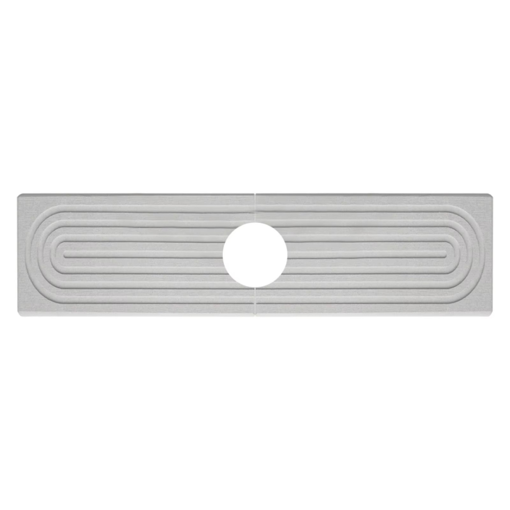 Килимок-накладка під змішувач на раковину в кухню або ванну кімнату, кам'яний діатомітовий світло-сірий Кам'янець-Подільський - фото 5