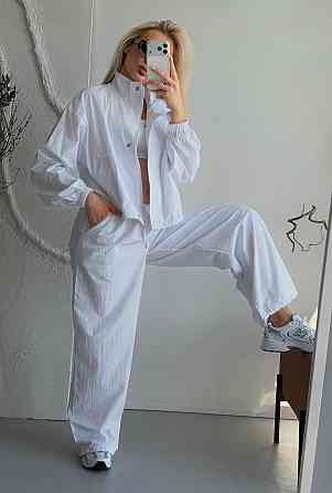 Женский стильный повседневный костюм из плащевки Одесса