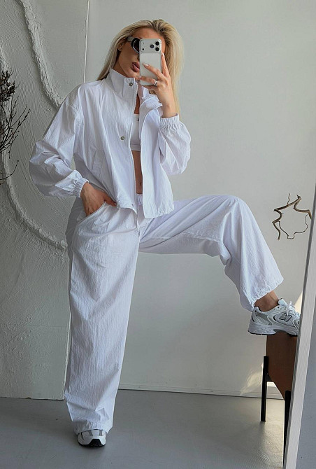 Женский стильный повседневный костюм из плащевки Одесса - изображение 6