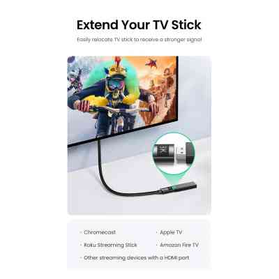 Кабель мультимедійний HDMI M to HDMI F 0.5m 8K HD151 black Ugreen (40400) Вінниця