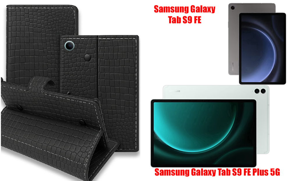 Книга-трансформер для планшета Samsung Galaxy Tab S7, Tab S7 Fe, цвет Black Krokodil Black Киев - изображение 1