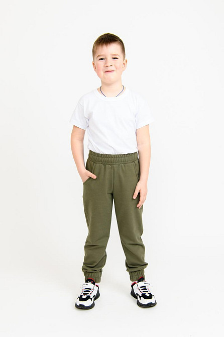 Брюки спортивные детские и подростковые, хаки Крохатушка одяг Киев - изображение 1