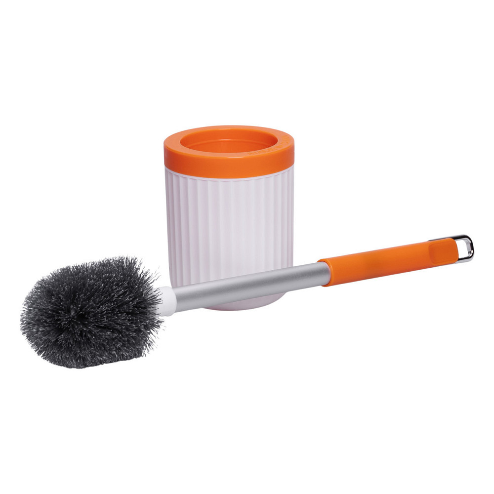 Йоржик для чищення туалету з підставкою 48 (см) йорж щітка для миття унітазу Помаранчевий HP-35015-29O Київ - фото 1