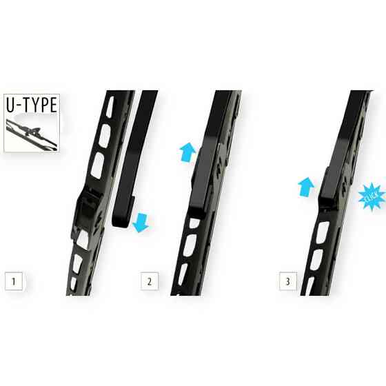 Щітка oximo каркасна 275мм під гак 8,9мм двірника Мукачево