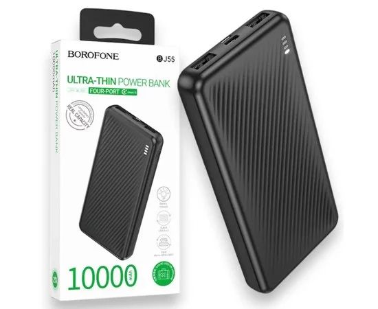 Универсальная зарядная батарея Borofone BJ55 10000mAh Graceful (Черный) Винница - изображение 5