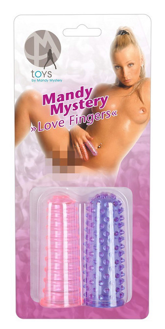Рельефные насадки на пальцы с шипами и ребрышками Mandy Mystery разноцветные Sex Aura Киев - изображение 5