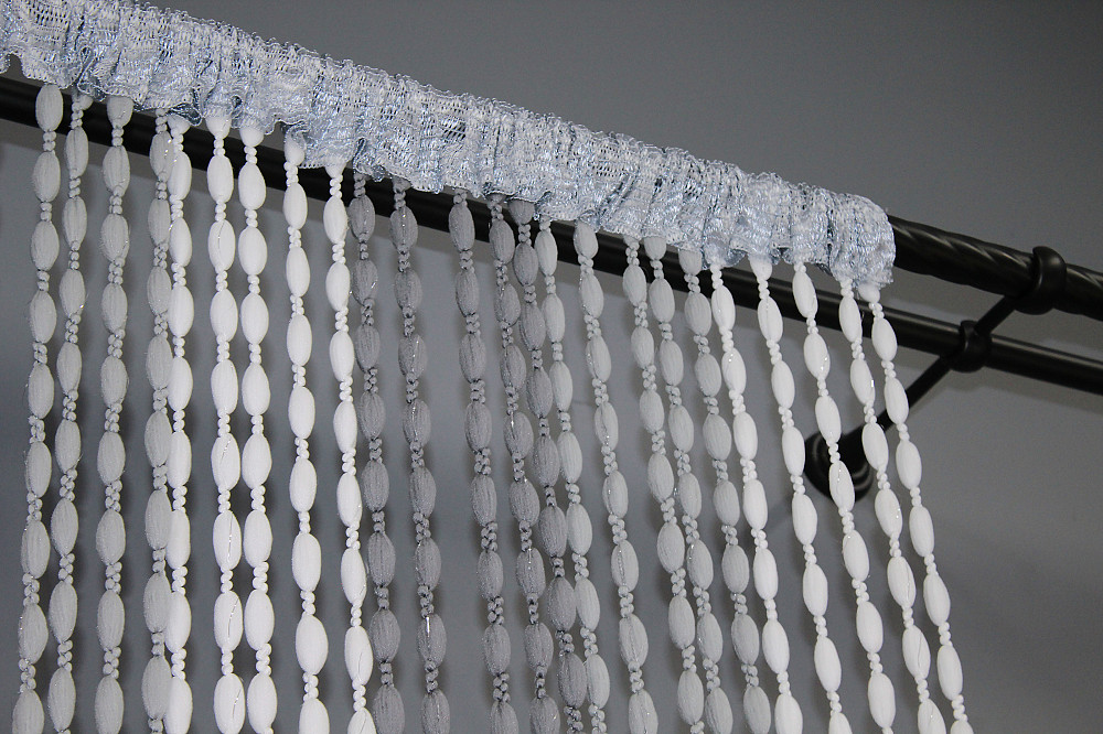 Штори-нитки "Шиніл" з люрексом Темно-сірий з сіро-білим 300х300см 1 шт (61-042) Київ - фото 8