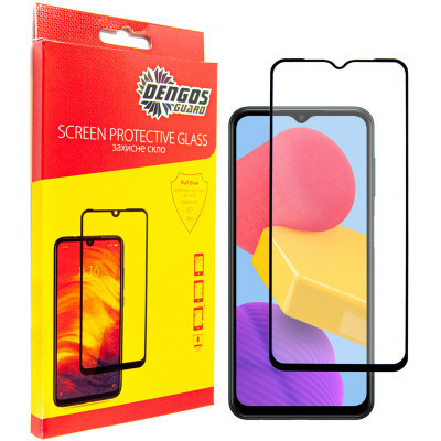 Скло захисне Dengos Full Glue Samsung Galaxy M13 (black) (TGFG-229) Вінниця - фото 1