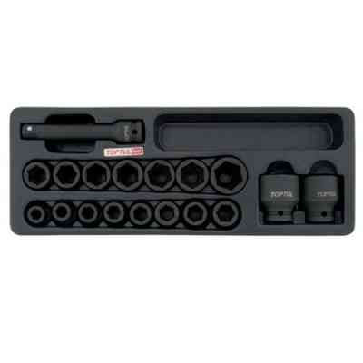 Набір головок Toptul ударних 1/2" 10-32мм + подовжувач 18шт. у ложеманті (GCAT1807) Вінниця