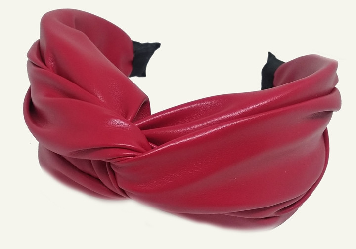 Обруч на голову червоний широкий Київ - фото 1