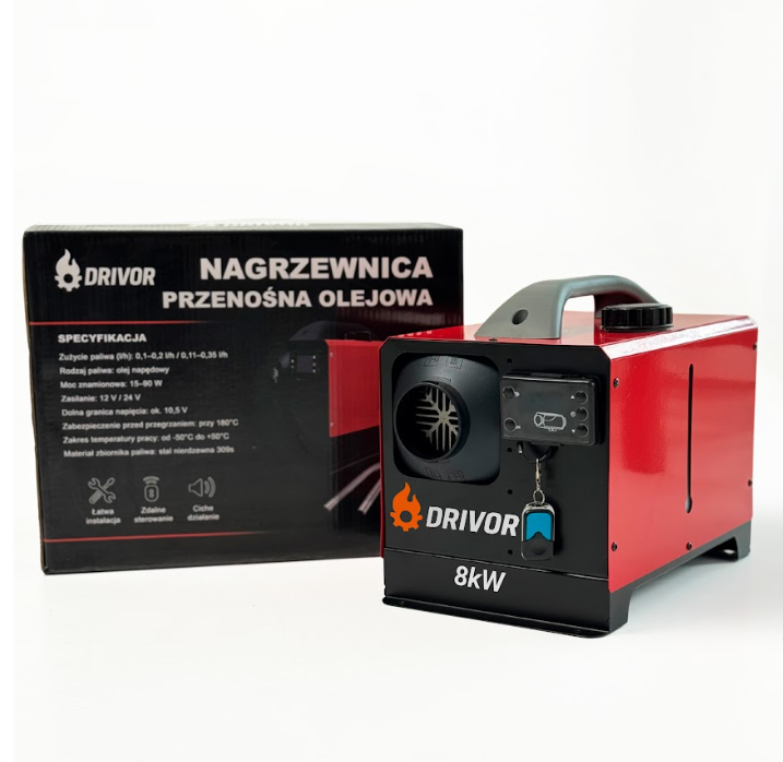 Автономний дизельний обігрівач (Webasto) Drivor 8 кВт (12В/24В/220В) з LCD-дисплеєм та пультом ДК Київ - фото 9