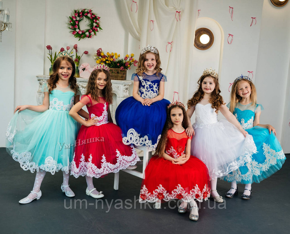 Детское нарядное красное платье 3Д-Кружево 116-134 Кривой Рог - изображение 4