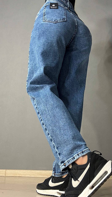 Джинси жіночі Mikaletta 13125 MOM comfort стрейчеві великі розміри сині, синій, З8, 38, 101 см, 122 см Київ - фото 10