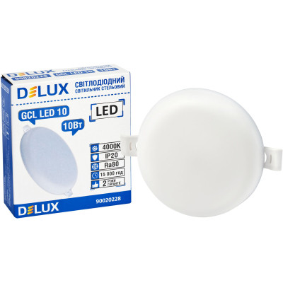 Светильник Delux GCL LED 10 4000К 10Вт 230В ROUND (90020228) Винница - изображение 3