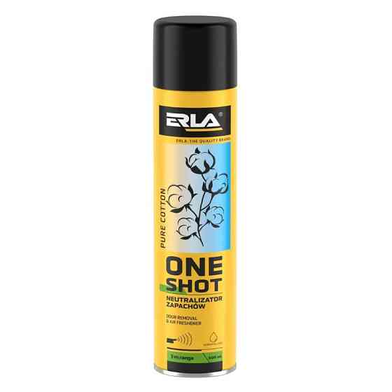 Нейтрализатор запаха и освежитель воздуха Erla One Shot Чистый хлопок, 600мл Львов