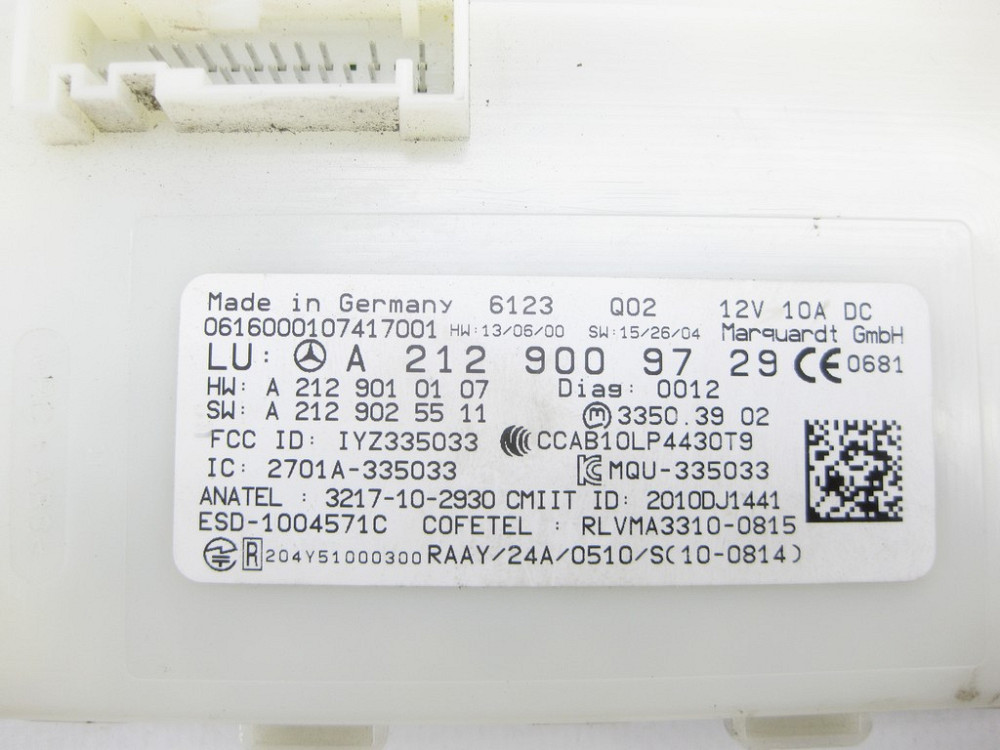 Mercedes-Benz  A2129009729 Блок управління KEYLESS - GO E-class W212 SLK/SLC R172 E-Class Coupe C207 CLS C218 ML/GLE W166 GLE Coupe C292 AMG GT Coupe  Одесса - изображение 5