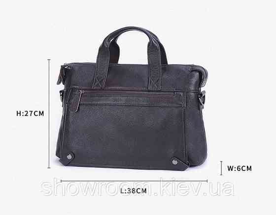 Чоловіча шкіряна горизонтальна сумка Leather Collection (9947) Київ