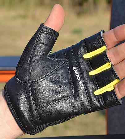 Рукавички для фітнесу PowerPlay 9058 Energy чорно-жовті M Киев