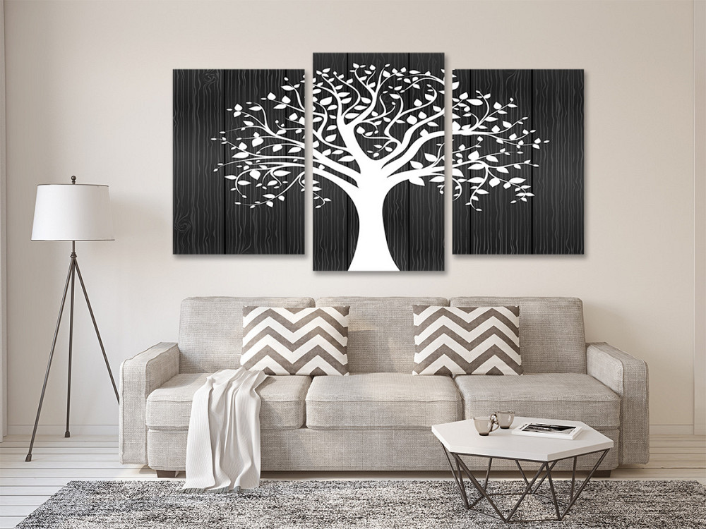 Модульна картина у вітальню/ спальню Біле дерево Art-553_3 70x130 см Київ - фото 2