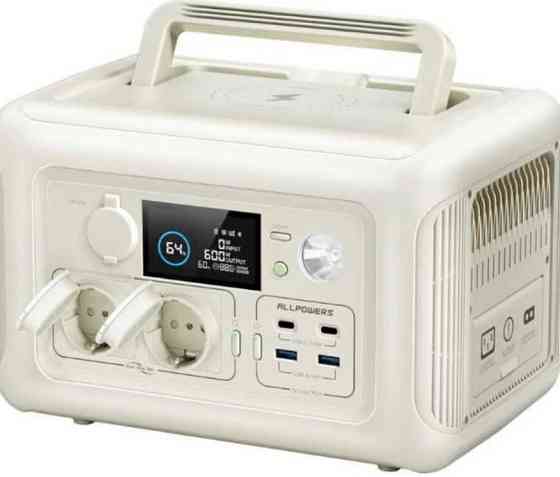 Зарядная станция ALLPOWERS R600 - мощность 600 Вт, объем 299 Вт*ч. Харьков