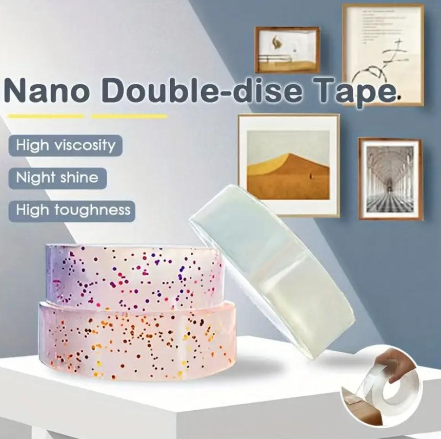 Двостороння флуоресцентна нано стрічка Bubble Kit | Скотч, що світиться в темряві, 3 м, різнокольоро Київ - фото 3