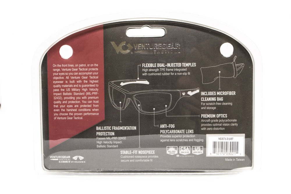 Захисні окуляри Venture Gear Tactical Howitzer Black (bronze) Anti-Fog, коричневі в чорній оправі Запоріжжя - фото 7