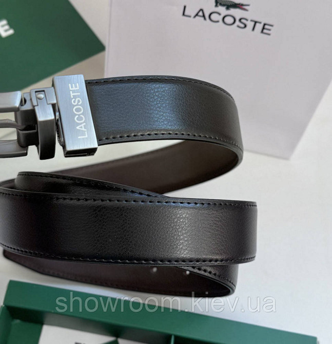 Чоловічий набір, ремінь із двома пряжками Lacoste (988) Київ - фото 2