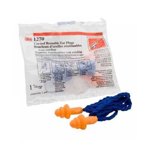 Беруши 3M 1270 Елочка 25дБ многоразовые упаковка 100 пар затычки в уши от шума Киев