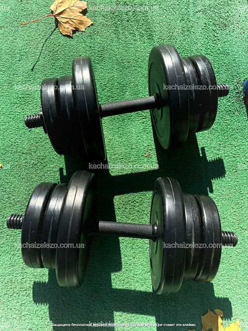 Гантелі набірні 2 по 10 кг з ABS покриттям Гантелі, гирі, штанги та диски бітумні Київ - фото 3