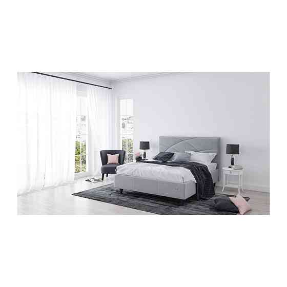 Ліжко NettaDesign Eco Lounge Standart на ніжках 160x190 світло-сірий Київ