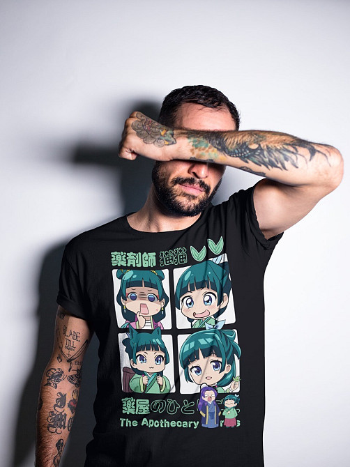 Футболка аниме Маомао Апотхекарй Диариес Ессентиал оверсайз (S/M/L) Черний AnimeJ0201 Днепр - изображение 2