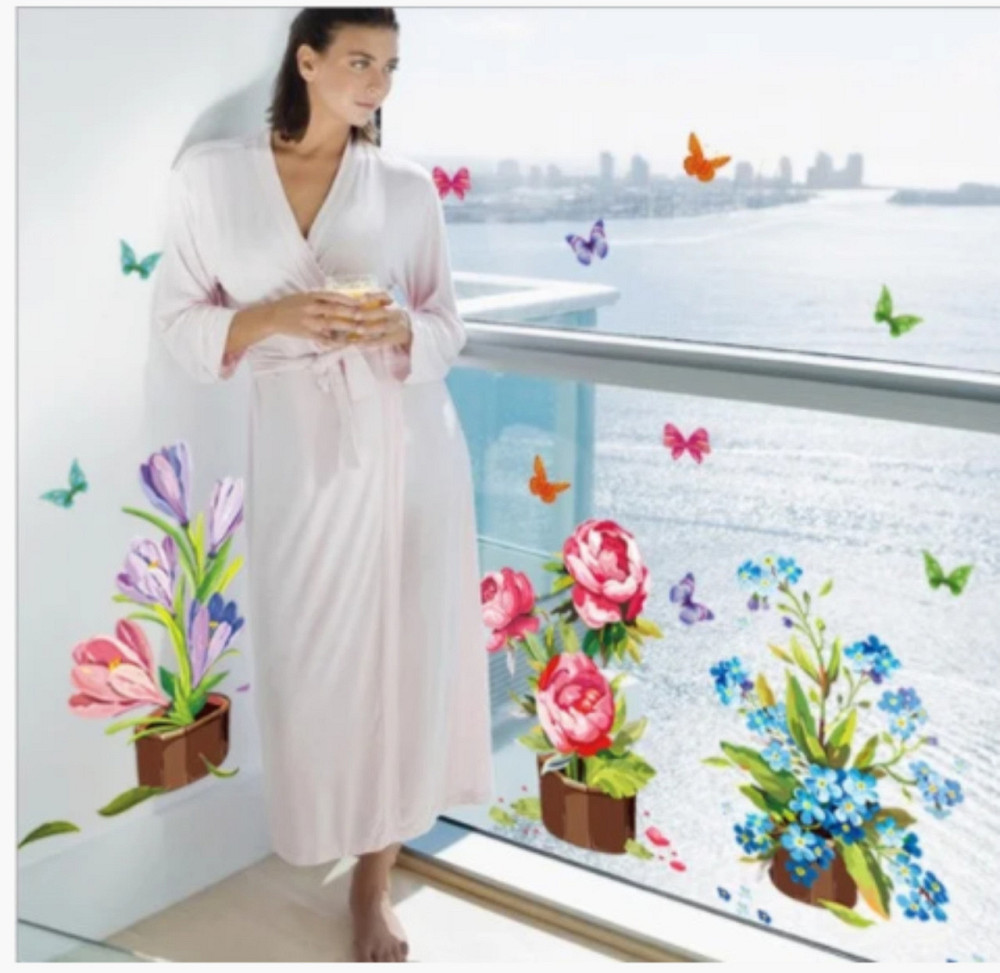 Інтер'єрна наклейка Кімнатні квіти Київ - фото 6