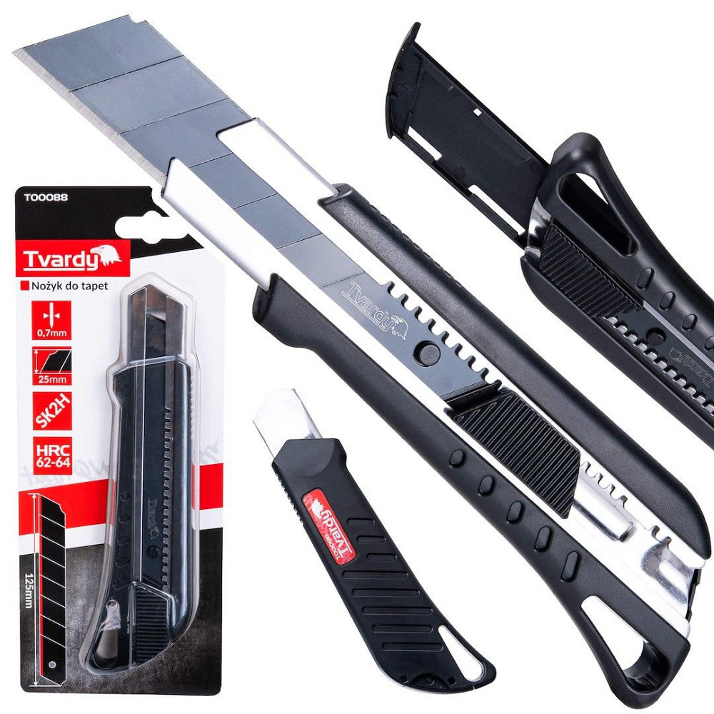 Ніж монтерський "Tvardy" на ламані леза 125x25x0.7мм SK2H Київ - фото 1