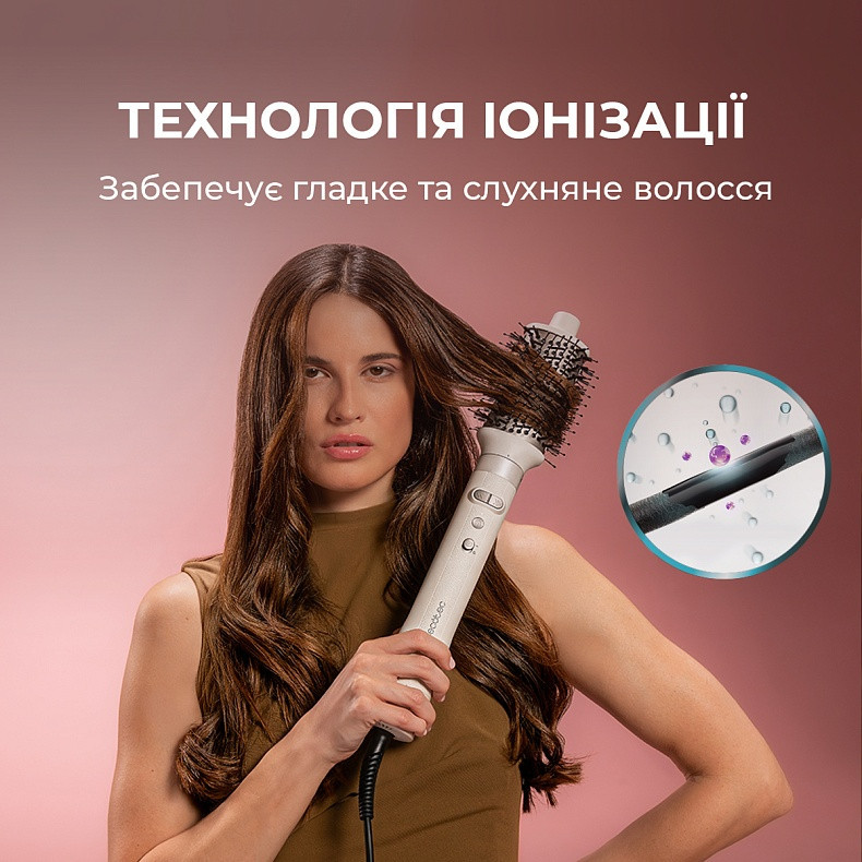 Стайлер Cecotec Bamba CeramicCare 8in1 AirGlisse Gyro Champagne (A01_EU01_112528) ( 19509 ) Харків - фото 6