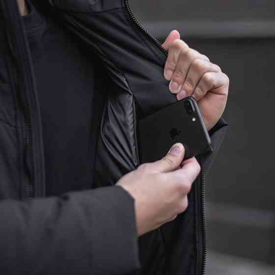 Мужская зимняя Куртка с капюшоном Pobedov Winter Jacket Dzen Киев