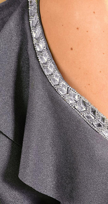 Стильный комфортный костюм с кристаллами (42) Киев - изображение 4