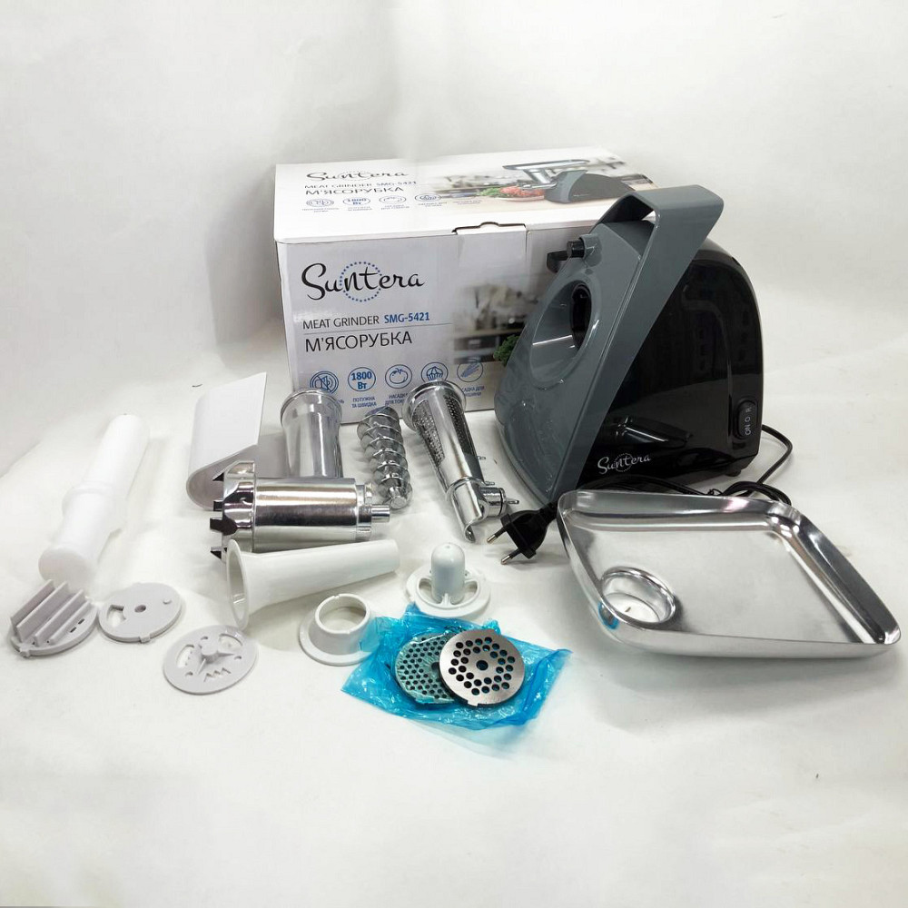 Кращі електро м'ясорубки для дому Suntera, Потужна електро м'ясорубка з насадками GT-29 Львів - фото 2