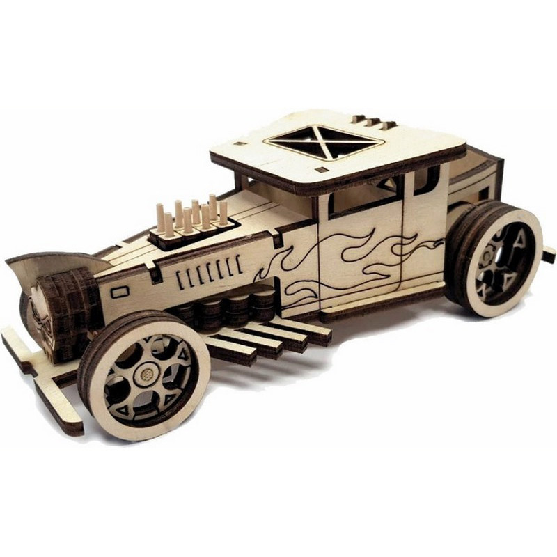 Дерев'яний конструктор Золота Серія автомобіль "Roadster" BB2roads Вінниця - фото 2