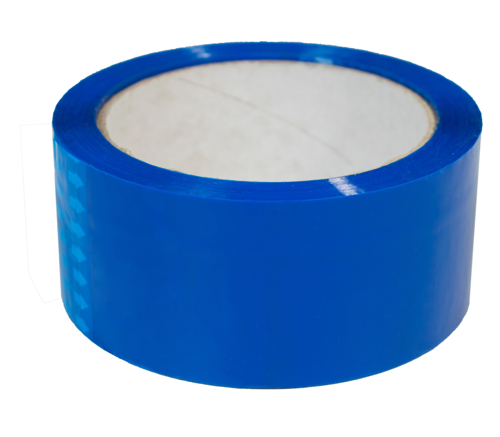 Скотч упаковочный 45мкм 45мм*100м синего цвета Днепр - изображение 1