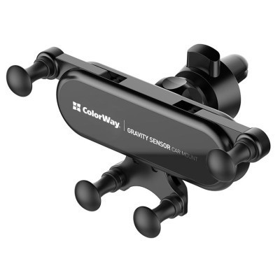 Універсальний автотримач ColorWay Gravity Sensor Holder Black (CW-CHG11-BK) Вінниця - фото 8