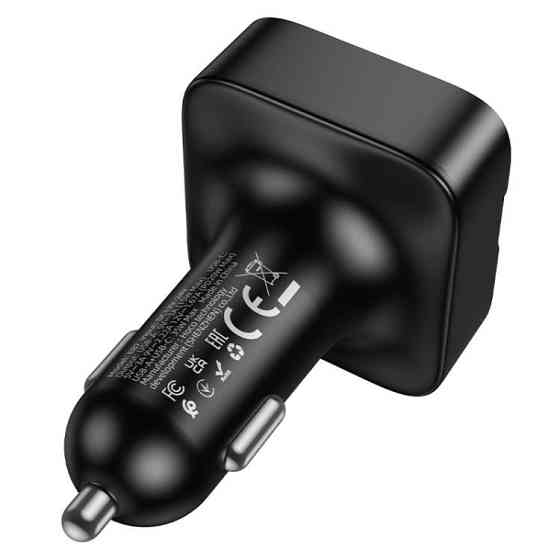 Автомобильное зарядное устройство с FM-модулятором HOCO E87 Delta 35W(1A1C) car BT FM transmitter Одесса