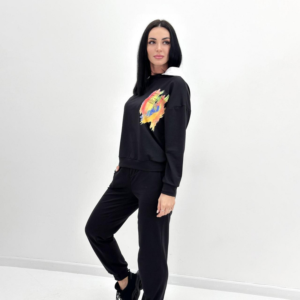 Жіночий костюм-двійка з капюшоном "Rainbow"| Норма | Розпродаж моделі Київ - фото 2