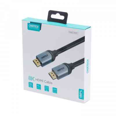 Кабель мультимедийный HDMI M to HDMI M 2.0m V2.1 8K60Hz HDR10 HLG Choetech (XHH01-BK) Винница