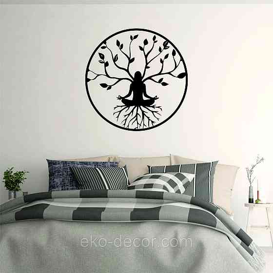 Декоративне настінне 3D Панно «ЙОГА» Декор на стіну з об'ємом Київ