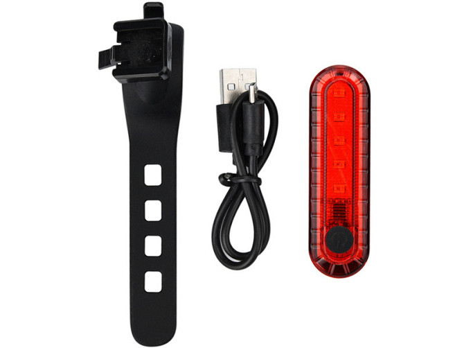 Задний стоп USB 50 Lumens для велосипеда + usb-шнур Feel Fit Бровары - изображение 5
