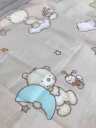 Наволочка Ecotton 40х60 натуральна із бавовни сіра полоса із зірками Коломия