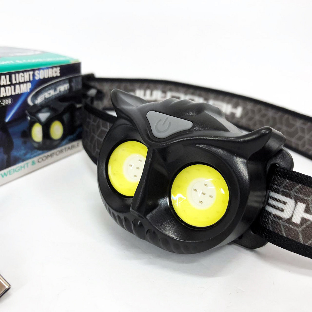 Налобный фонарик с регулируемым ремешком, Фонарь с фиксацией на голове, Мощный фонарь для рыбалки SJ-30 Львов - изображение 2